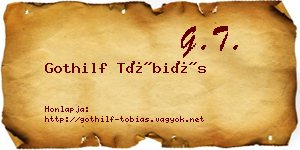 Gothilf Tóbiás névjegykártya
